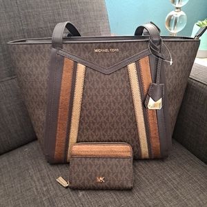 Wowww NWT Whitney SM Tote and NWT Matching Wallet